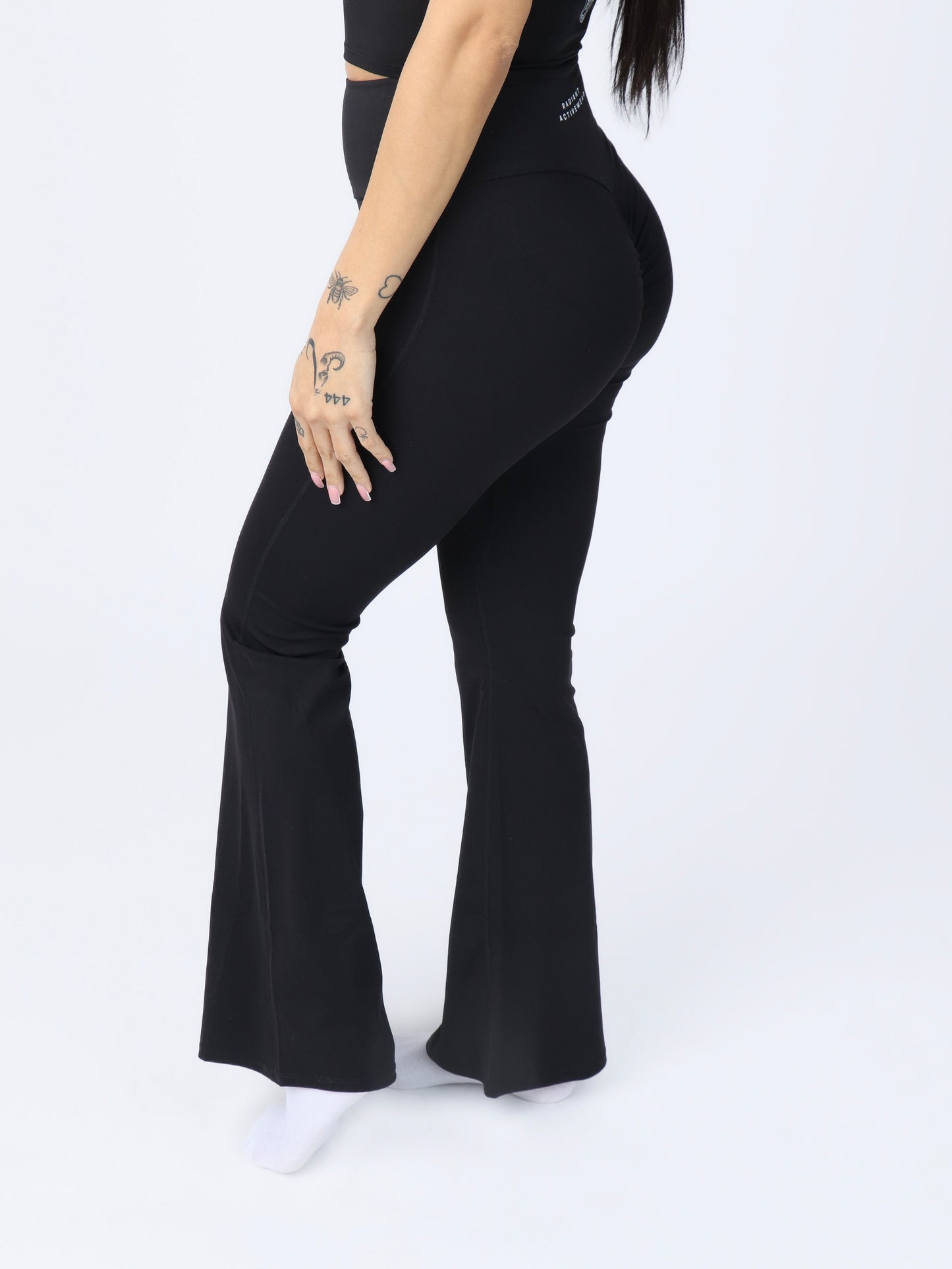 V- Waist Lush Flare Leggings