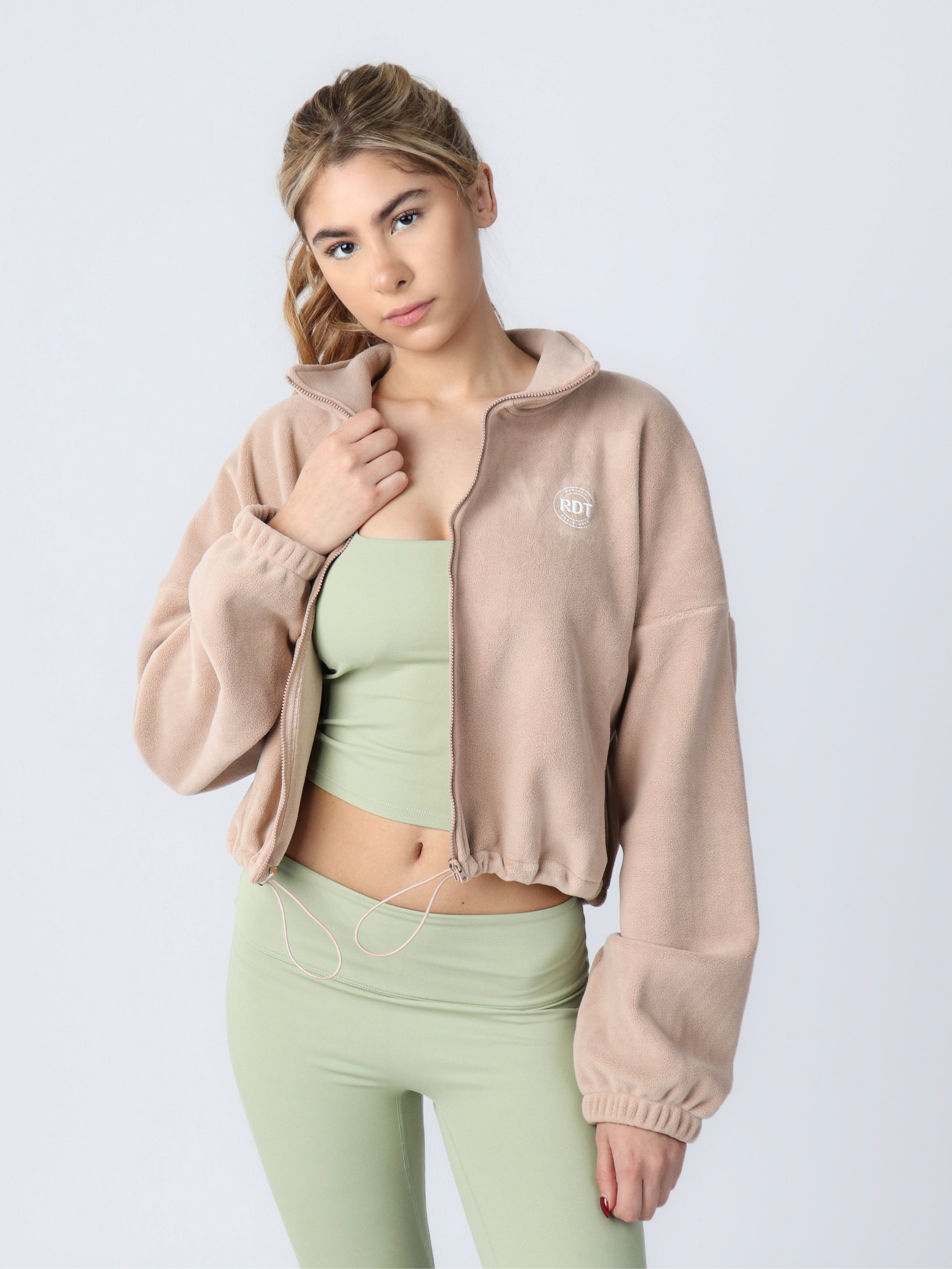 Cropp Jackets Fleece Crop Jacket – Radiant Activewear