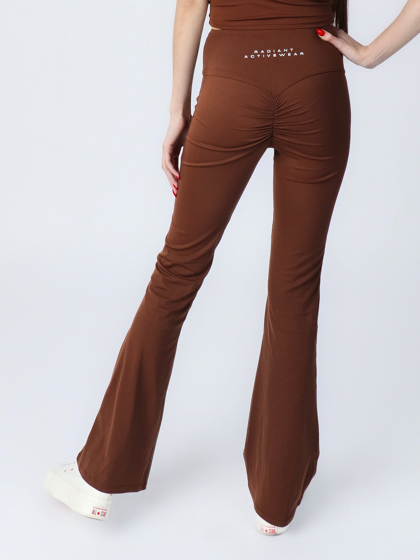 V- Waist Lush Flare Leggings